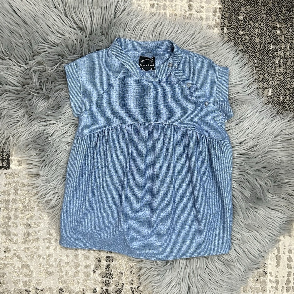 Neve/Hawk Youth Girls Deep Sea Blue Capers Top Size 12Y ($52)